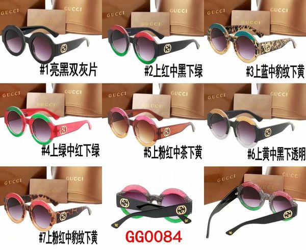 

2020 fashion designer sunglasses. 0084gvc luxury men's and women's driving sunglasses. uv400 brand sun glasses, White;black
