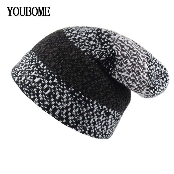 

youbome skullies beanies winter hats for men women winter knitted hat soft mask beanie gorros bonnet warm thick hat caps 2020