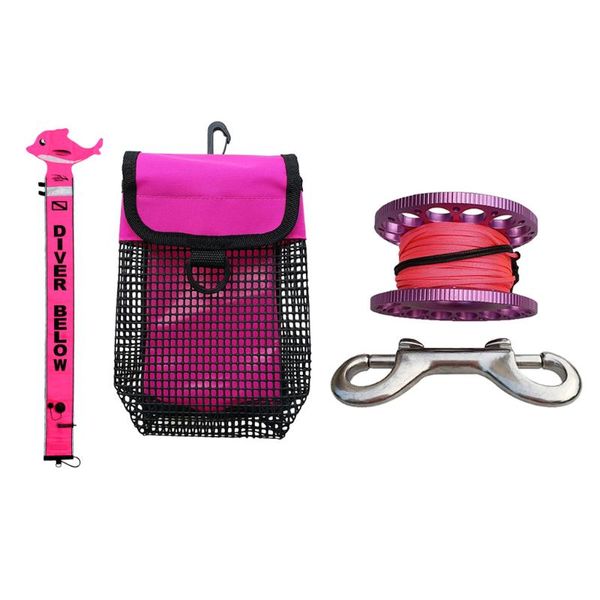 

perfeclan marker buoy smb & finger reel & bag for scuba diving/snorkeling