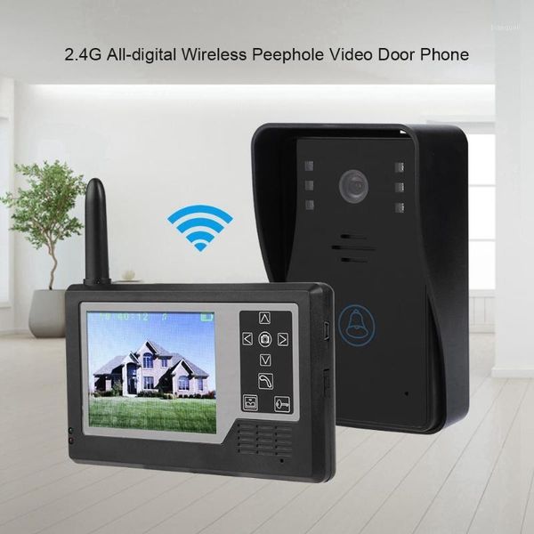 

3.5in tft all-digital wireless peephole video intercom doorbell intercom system 100-240v interphone maison1