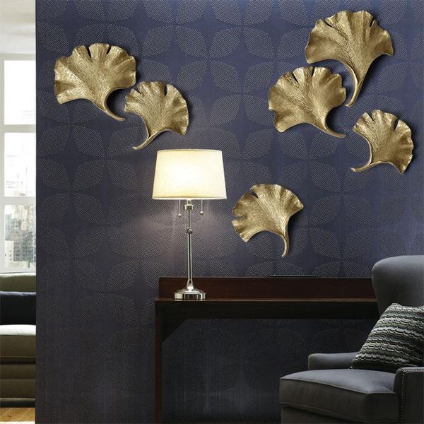 

decor ginkgo смола настенные росписи ресторан diy hotel home craft complitue изучение висит 3d ornament фон наклейка листьев bbyvps