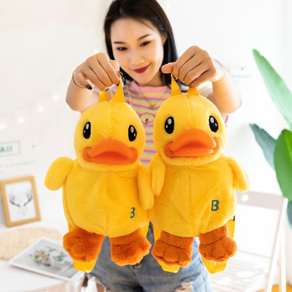 

animal dolls cute little yellow duck backpack duck plush toy selling little yellow duck shoulder bag gift of the friend
