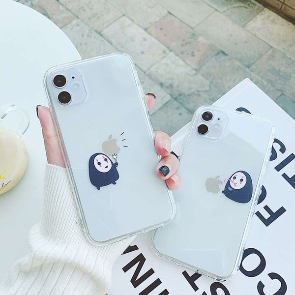 

funny and lovely couple cartoon monster for vip 12 mini pro max mobile case 11 xr x / xs creative personality fall proof4fre