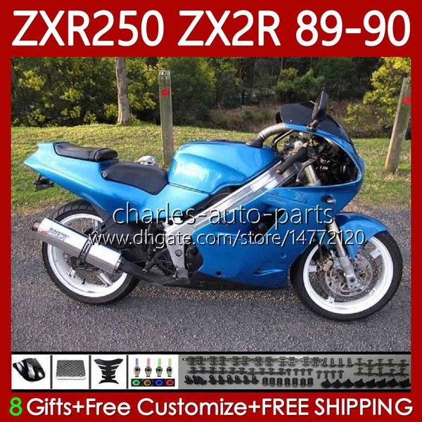 Bodys для мотоциклов для Kawasaki Ninja ZX2R ZXR250 ZX 2R 2 R R250 ZXR 250 89-98 Кузов 84NO.6 ZX2 R ZX-2R ZXR-250 89 90 ZX-R250 1989 1990 Полный комплект