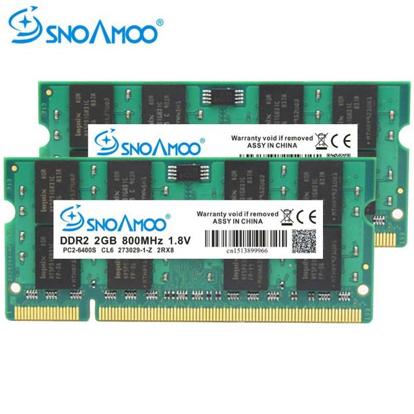 

snoamoo laprams ddr2 2gb 667mhz pc2-5300s 800mhz pc2-6400s 200pin ddr2 1gb 2gb 4gb dimm notebook memory lifetime warranty