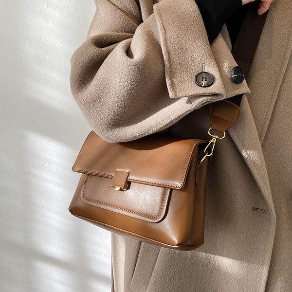 

cross body solid color square armpit bag 2021 fashion high-quality pu leather women's designer handbag vintage shoulder messenger