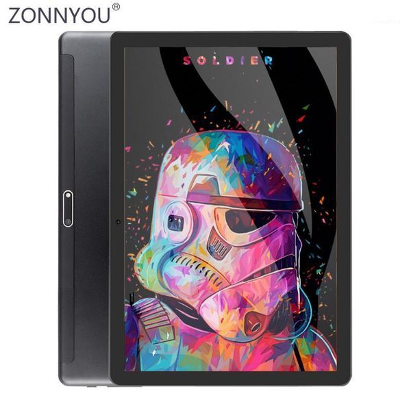

2020 new sales android 9.0 tablet pc tempered glass 2.5d screen 32gb rom 1280*800 ips 3g wifi 10 inch tablet pc + 64gb tf cards1