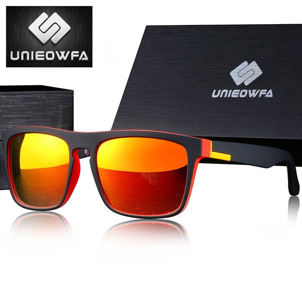

unieowfa square prescription polarized sunglasses optical myopia polaroid sun glasses for men uv400 goggle driving eyewear, White;black