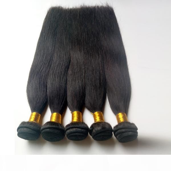 

unprocessed full cuticle aligned brazilian virgin hair weft 3pc 8-30inch indian remy human hair extensions factory wholesale, Black