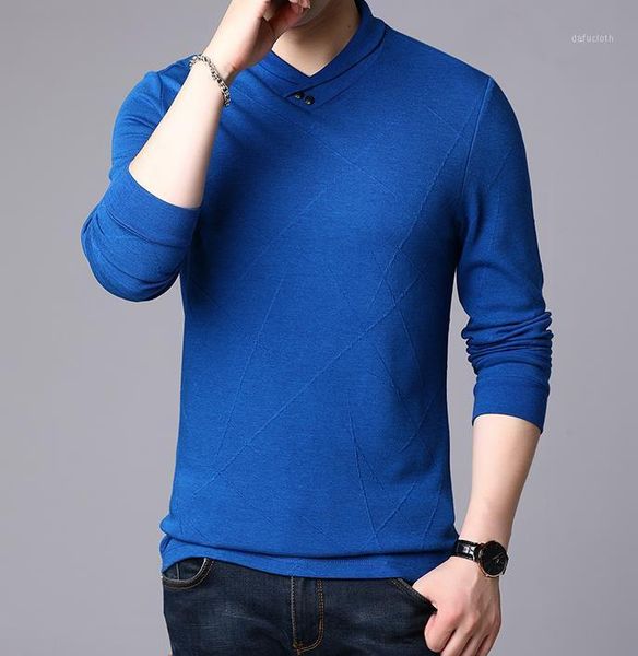 

2020 new men spring v-neck solid color long-sleeved sweater gmy471, White;black