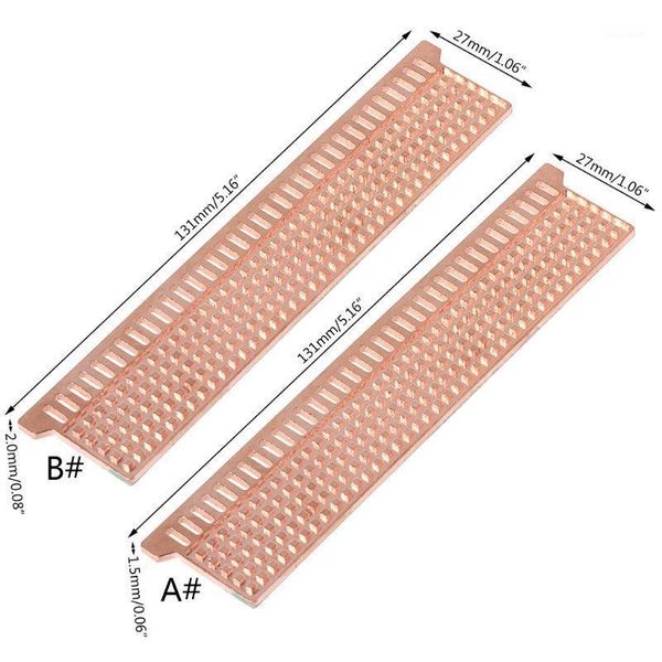 

pc ram cooler copper computer deskmemory heat sink for ddr2 131x27x1.5/2mm1