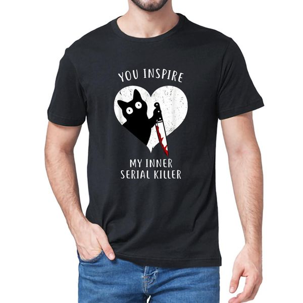 

new summer fashion funny cat in heart you inspire me cat lovers gift vintage short sleeve gift tee hooded sweatshirt hoodie men t shirt