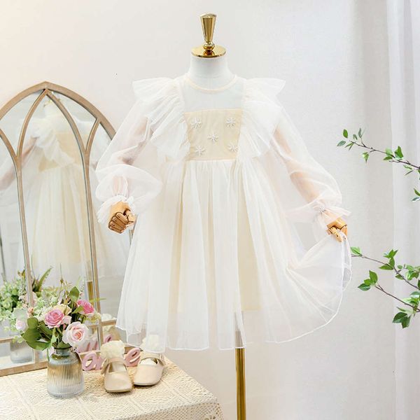 

spring and autumn 2021 new girl's korean version of zhongda children's drs, Red;yellow