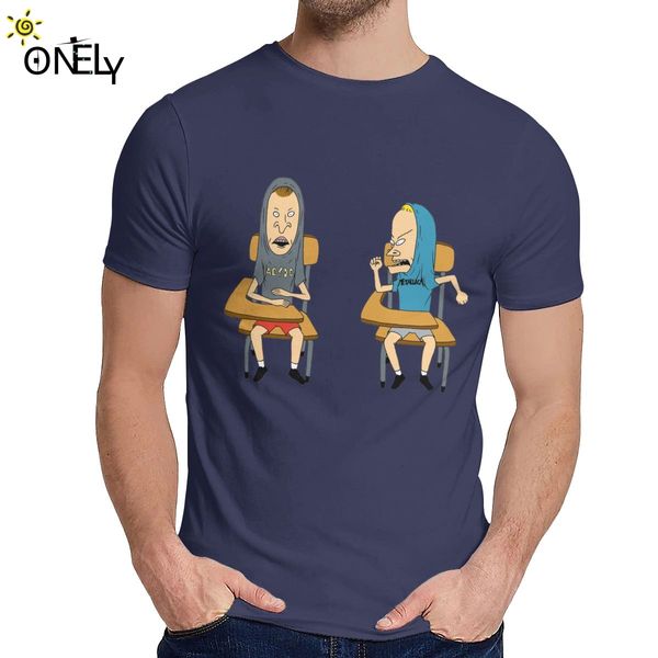 

geek beavis and butt head sitting at desk t shirt male awesome organic t-shirt classic round neck sport hooded sweatshirt hoodie