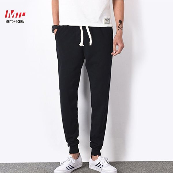 

3zh4c slim trendy casual tights thin men's tight tight jumpsuit sports cotton legged harem men's closing pants corset pants bodypa, Blue