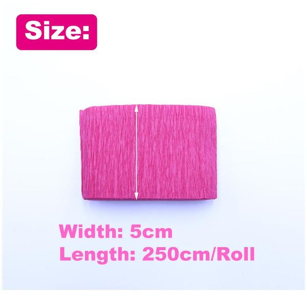 

4pcs/lot 250*5cm decorative origami crinkled crepe paper craft diy flower wrapping fold scrapbooking gifts party de jllaam