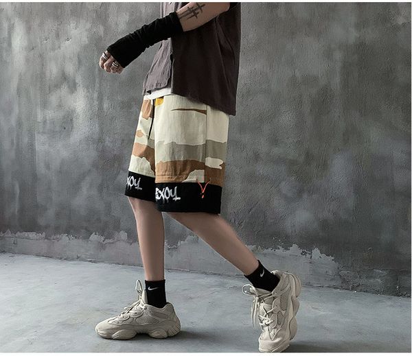

2021 the new men's new summer cotton fashion shorts beach short male corridors 5xl tv9s, White;black