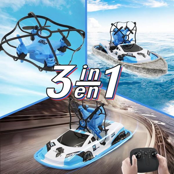 

rc mini drone boat car triphibian vehicle helicopter dron quadrocopter remote control toys for boys girls nano dron