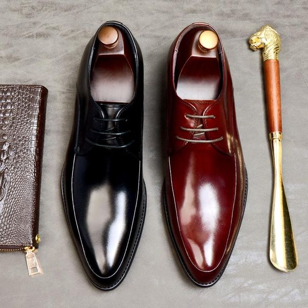 

casual shoes men leather fashion tassel plus size 38-46 loafers men lace up male office shoes spring autumn normal, Black