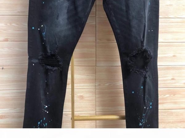 

new design mens designer jeans slim-leg vintage fold bleached style hole fashion mens jeans slim motorcycle biker causal mens hip hop pants, Blue