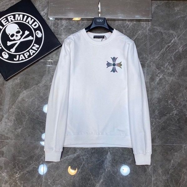 

autumn and winter new ch crosin cross 3m reflective printing round neck loose sweater top, Black
