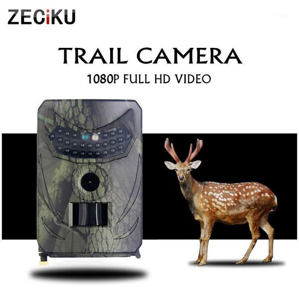 

cameras hunting camera camouflage ip56 waterproof trap trail night vision infrared 120 degree 12mp wildlife zeciku1