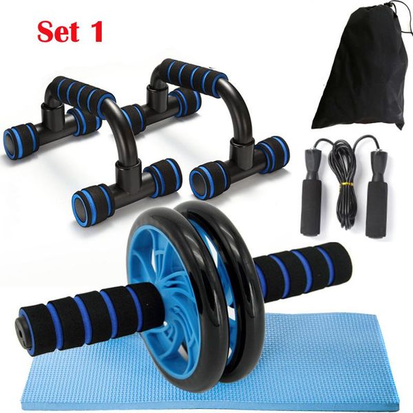 

ab roller kit strong load bearing push up bar jump rope knee pad home fitness gym abdominal core muscle exerciser wmtvoh xhlove