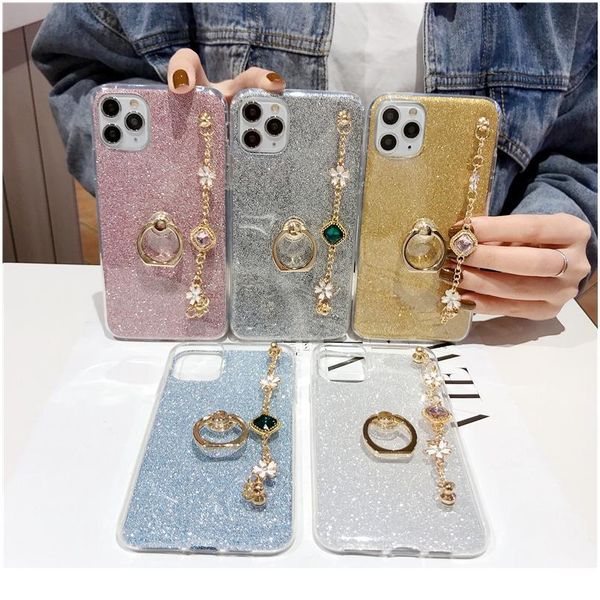 

fashion ultra-thin sile diamond luxury bracelet lanyard phone case for samsung galaxy m10 m20 m30 m60s m80s m30s ca jllotc