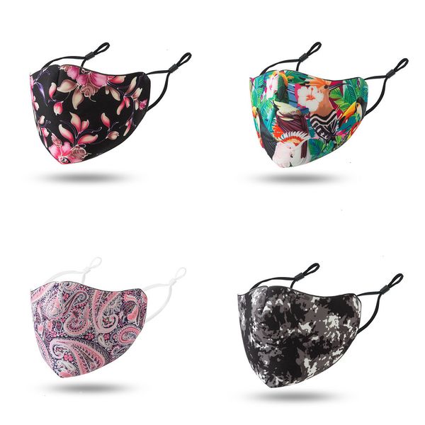 

u2xpgu multi-style mixed masks pm2.5 dust-proof smog-proof printed pattern camouflage reusable washable face mask 8 n