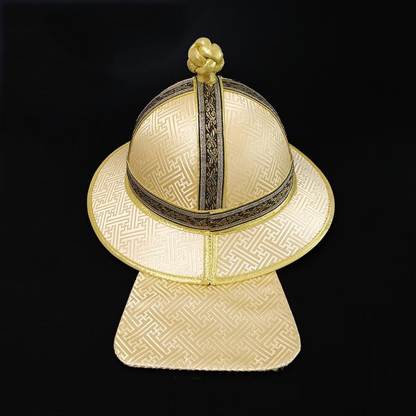 Antico cappello di Gengis Khan Accessori per costumi cosplay di Halloween Spettacoli per feste Re corona per adulti Puntelli da palcoscenico Copricapo principe