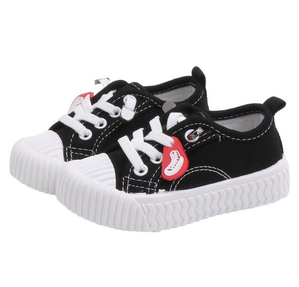

2020 spring new children canvas shoes girls sneakers breathable spring fashion kids shoes for boys casual sport shoes student sqcevk, Black