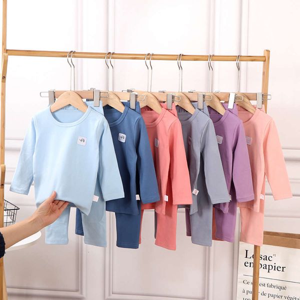 

suit: children's underwear cloth, autumn trousers, boys' and girls' pajamas, Blue;red