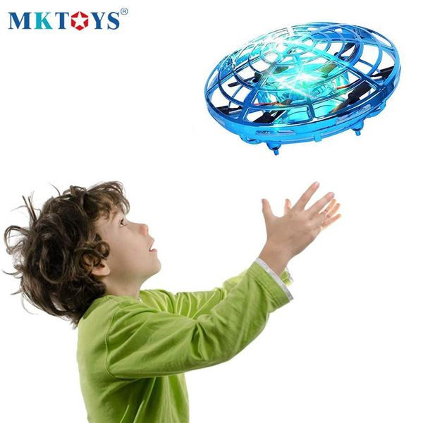 

mktoys ufo mini дрон игрушки для детей вертолет инфракрасные индукционные воздушные судны летающие шарвером квадрокоптер дрон рождественские