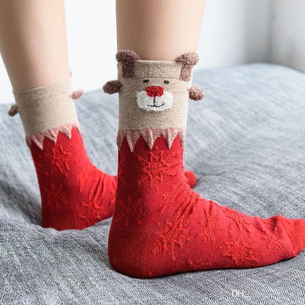 

elk merry christmas socks printed pattern santa claus cartoon stockings fashion cute soft texture un