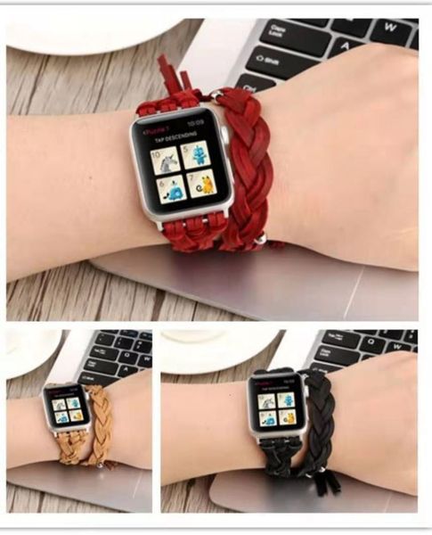 

suitable for 6 se iwatch1 2 3 4 / 5 hand woven personalized small waist double loop watch