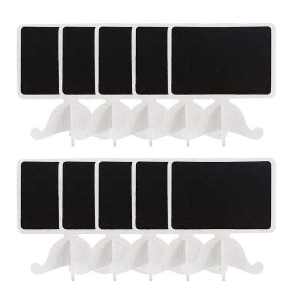 

party decoration thy-10pcs mini wooden sign boards wedding and buffet signs card blackboard stand