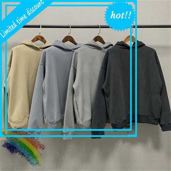 

oversize hoodie solid men women 1 inside velvet tag label pullovers sweatshirts, Black