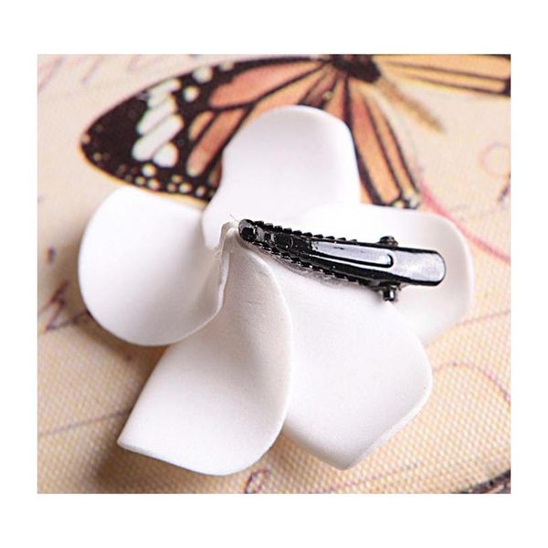

300pcs moq sunny bright artificial plumeria flower foam hair clips barrettes headwear frangipani hair accessor wmtstc dh_seller2010