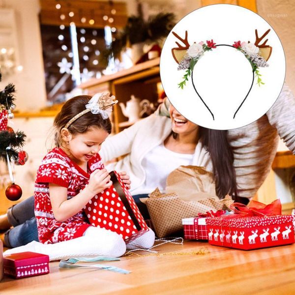 

antlers headdress deer christmas party horn branches headband hair jewelry decor1