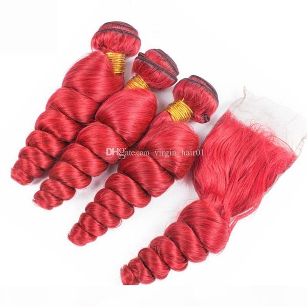 

brazilian body wave pink human hair weaves 3bundles with closure middle 3 part double weft human hair extensions with pink lace closure, Black;brown