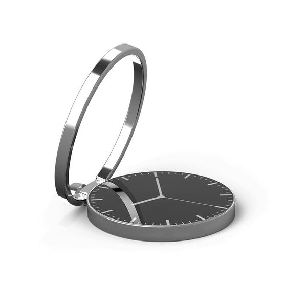 

keysion универсальный швейцарские часы pattern металла палец кольцо держатель 360 rotate мобильный телефон стент для iphone x 8 plus для sam