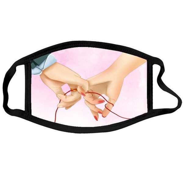 

women face mask anti-dust cotton masks washable reusable mouth cover valentines day