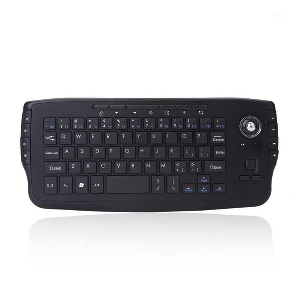

2.4g mini wireless keyboard for lapcomputer multi-media functional trackball air mouse 1200dpi portable keyboards dropship1