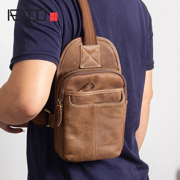 

hbp aetoo chest bag, men's leather slant bag