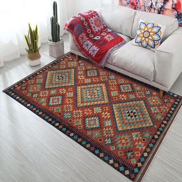 

persian geometry style carpets non-slip carpet for living room bedroom study rectangle area rugs boho tapis soft mats 200x300cm