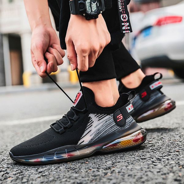

classic men casual new breathable style comfortable leisure young sport shoes zapatillas of hombre.124, Black;brown