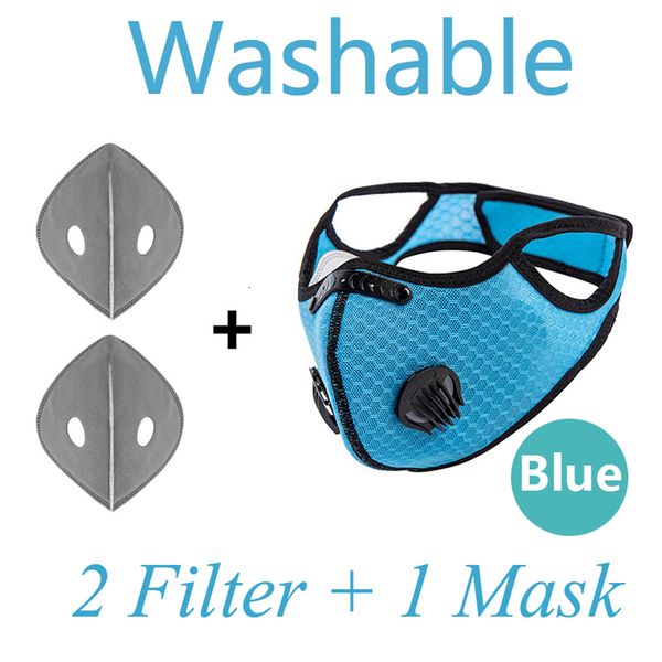 

fashion new fast cycling face delivery mask double exhalation valve with pm 2.5 filter reusable mouth cover ant