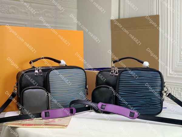 

quality brand multipocket messenger bags luxurys designers bags men crossbody waist pack genuine leather shoulder bags wallet 27*20*10cm