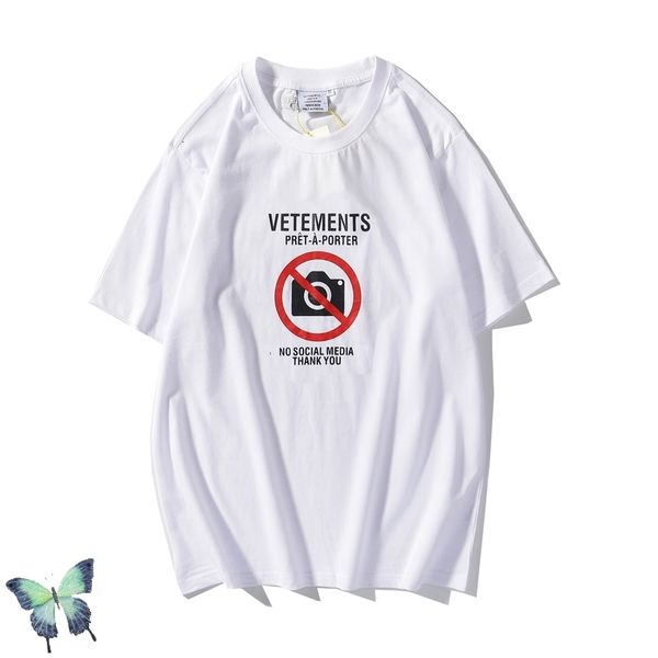 

2021 new summer vetements prohibit no pgraphy t shirt men women quality cotton t-shirt high street washed t-shirts 1zma, White;black