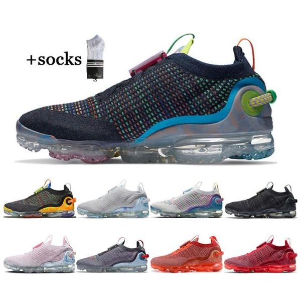 

with socks fly runner shoes knit trainers pure platinum grey black ease tie system men women fk sports sneakers size 36-45